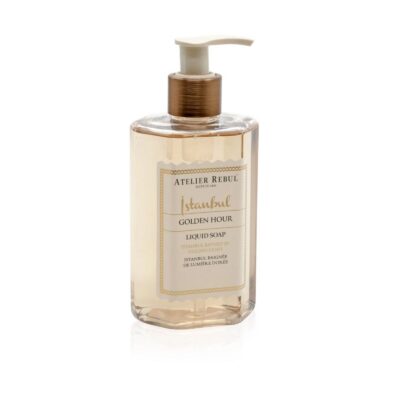 Atelier Rebul Istanbul Golden Hour Handzeep 250 ml pompfles op witte achtergrond