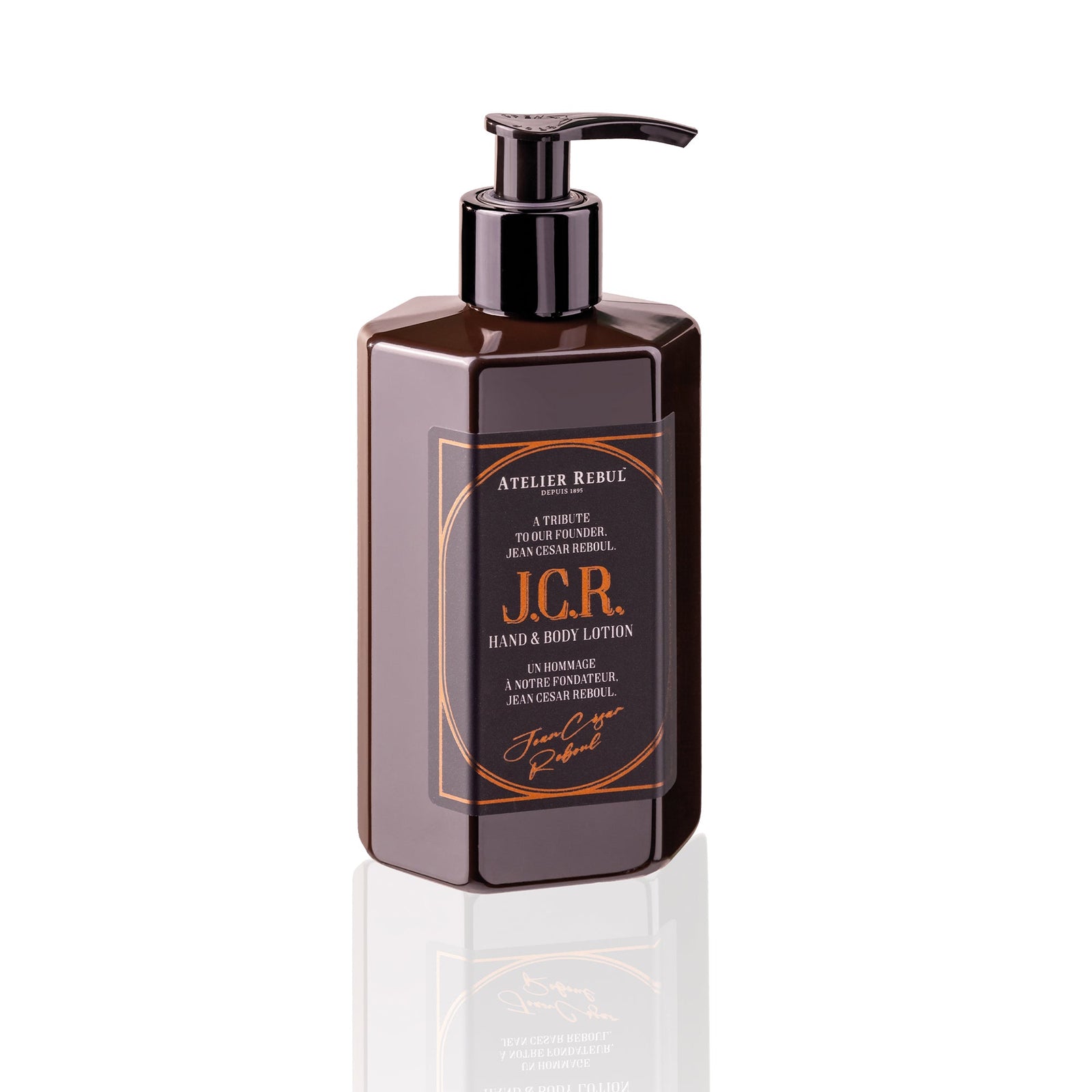 Atelier Rebul J.C.R. Hand- en bodylotion 250 ml bruine pompfles