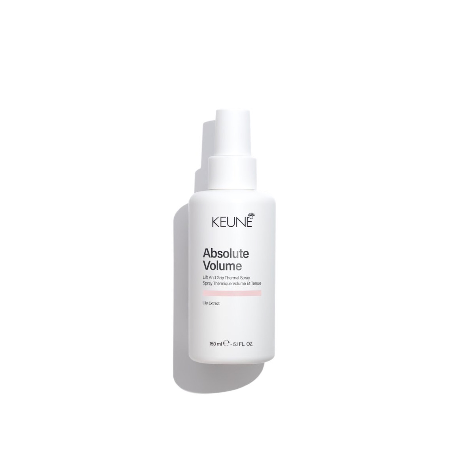 Keune Absolute Volume Lift and Grip Thermal Spray 150 ml, productfoto van de spuitfles