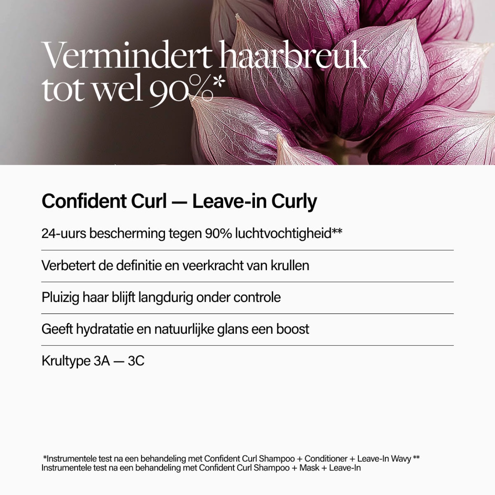 Sfeerbeeld van de Keune Confident Curl Leave-in Curly voor krullen