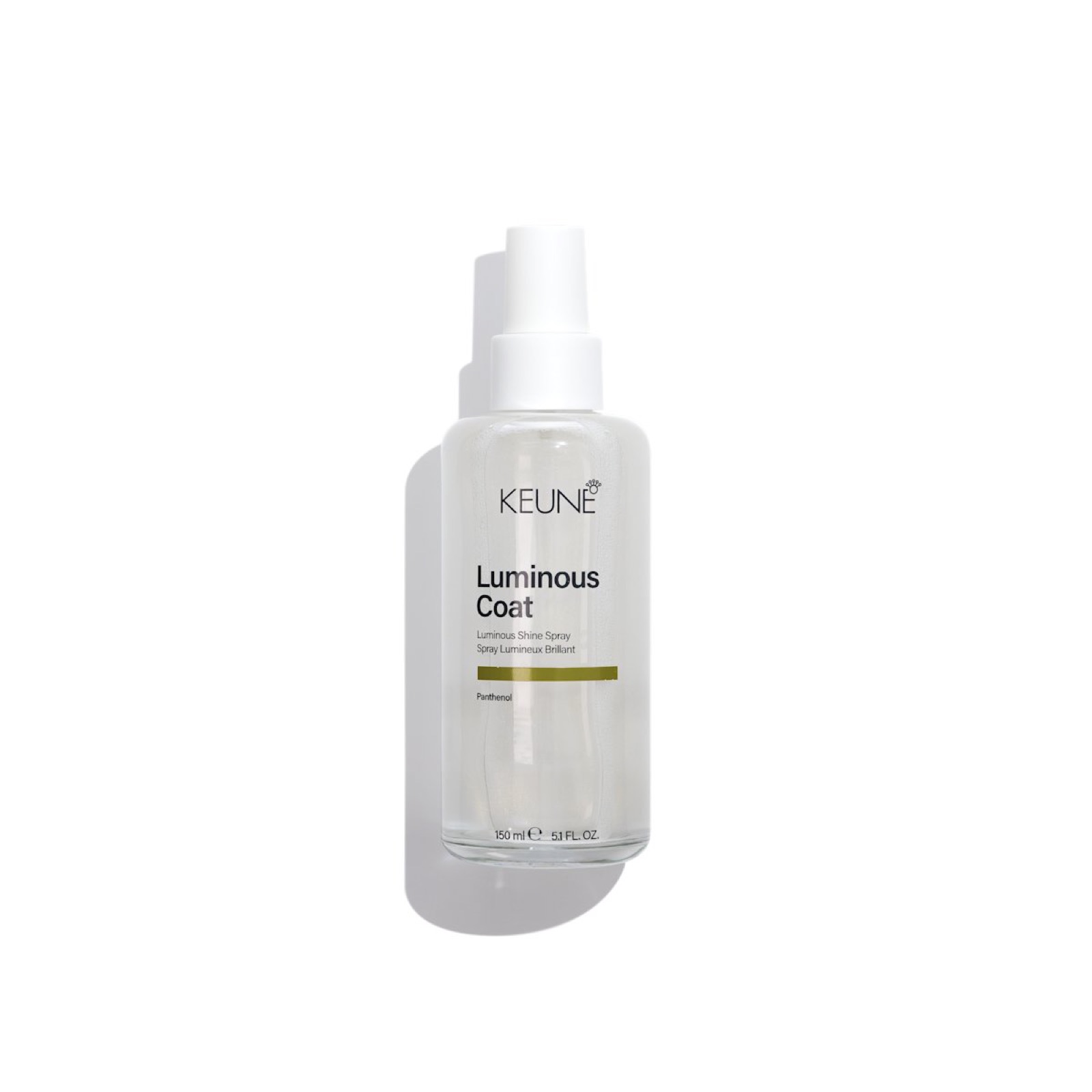 Keune Luminous Coat Shine Spray 150 ml spuitfles tegen witte achtergrond