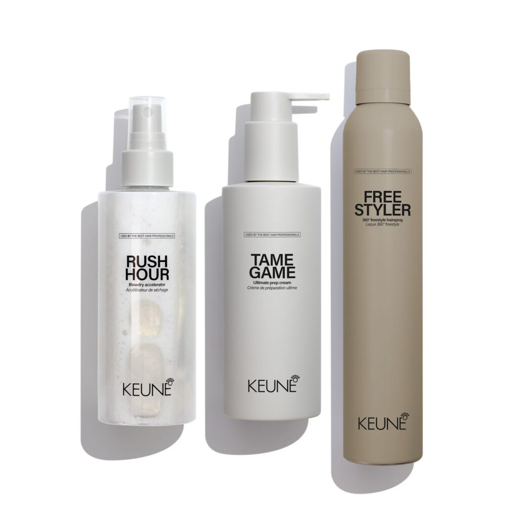 Keune Style Rush Hour, Tame Game en Free Styler naast elkaar