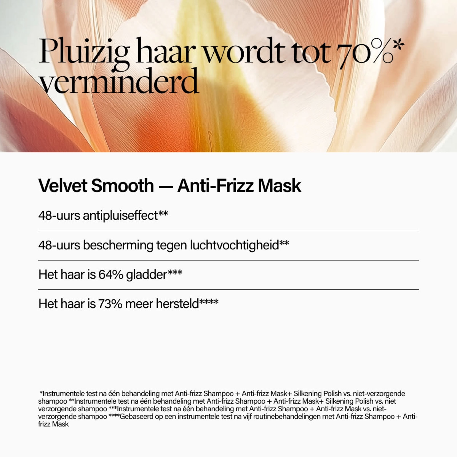 Vierkant sfeerbeeld van Keune voor het Velvet Smooth Anti-Frizz Mask