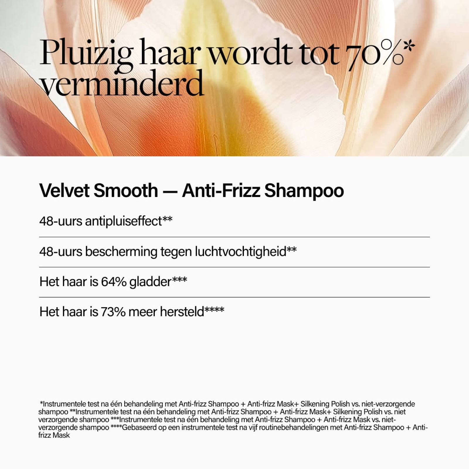 Vierkant sfeerbeeld van Keune voor de Velvet Smooth Anti-Frizz Shampoo