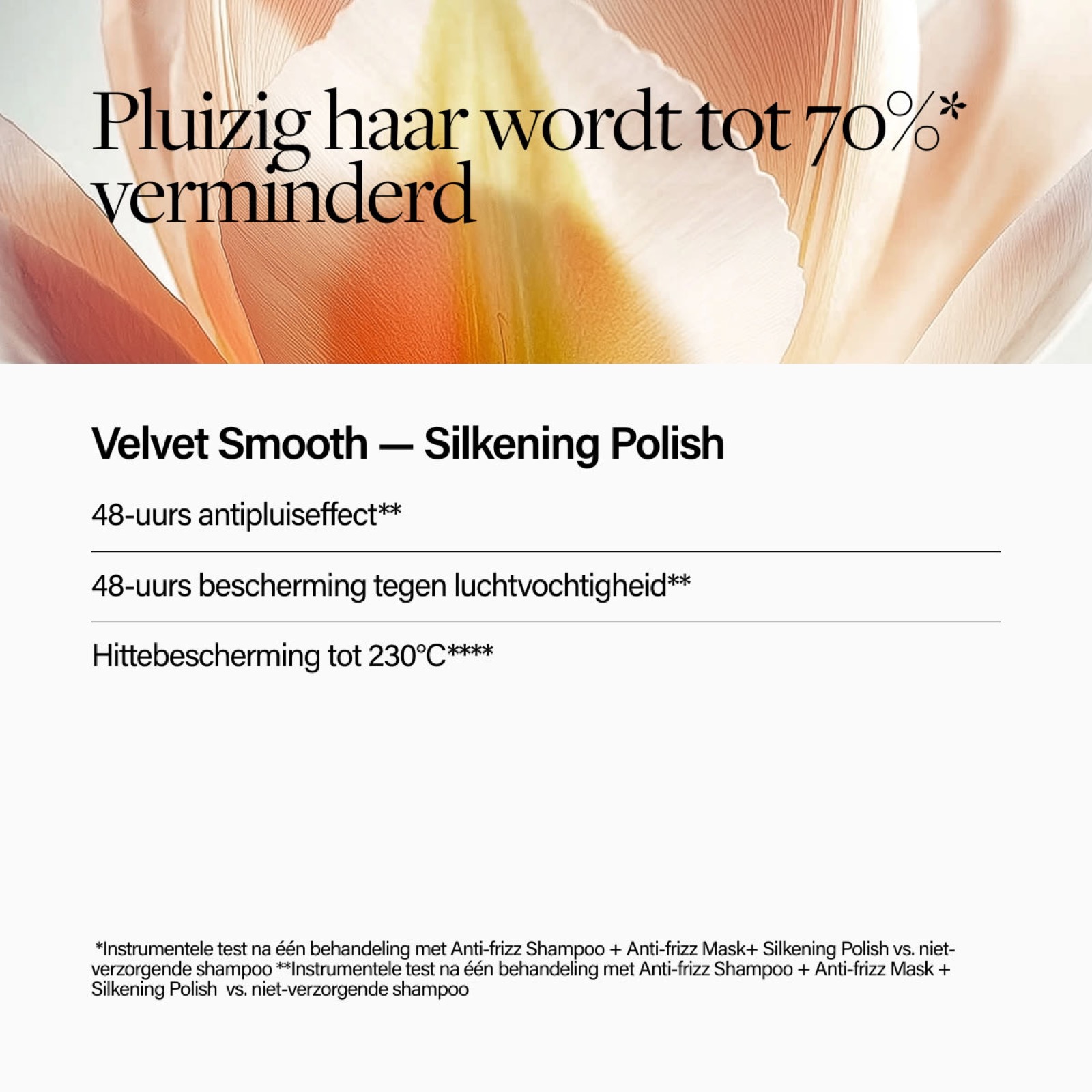 Vierkant sfeerbeeld van Keune voor de Velvet Smooth Silkening Polish